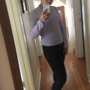 H&M purple turtleneck 🎁 free gift with purchase🎁